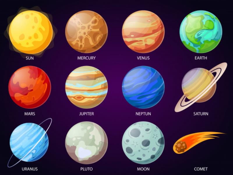 55+ Tranh tô màu các hành tinh, trái đất và hệ mặt trời Update 2024