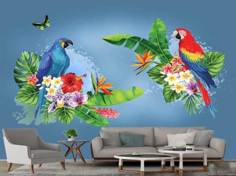 Tranh 3D tạo nên một không gian sống động và chân thực