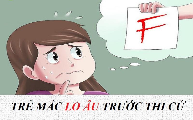 Trẻ mắc chứng lo âu trước thi cử dẫn đến bị điểm kém
