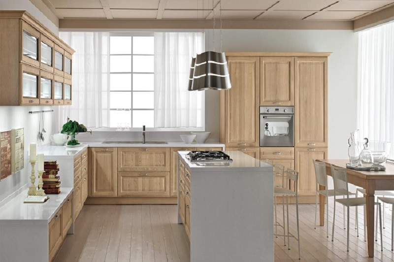 Tủ bếp gỗ tần bì