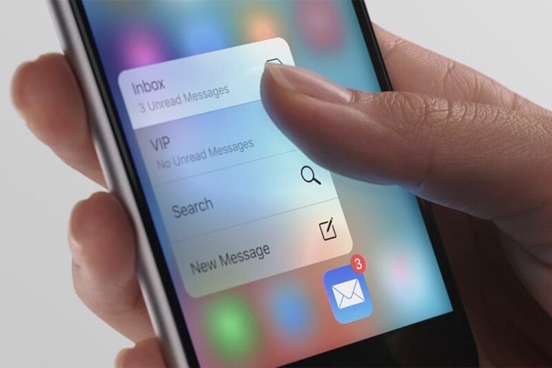 Bạn có thể tùy chỉnh độ nhạy của 3D Touch