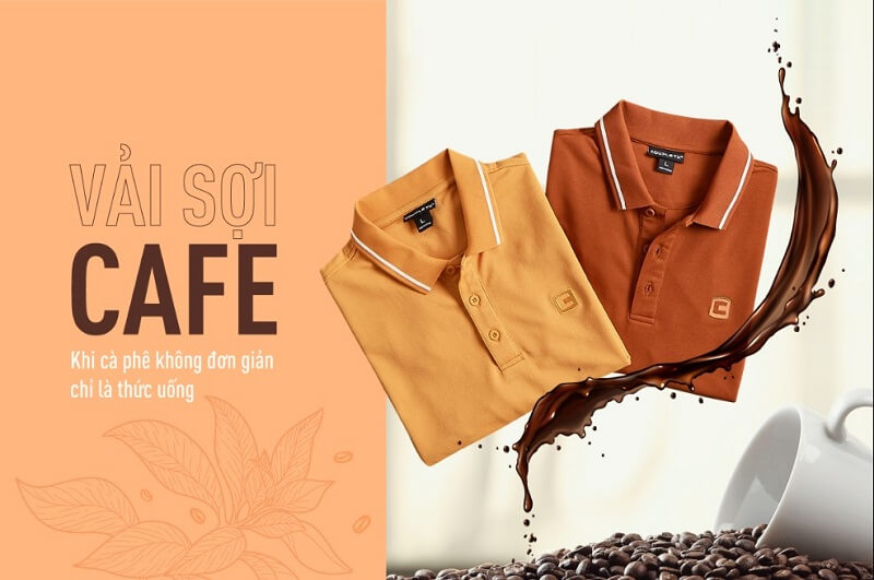 Áo polo được sản xuất từ chất vải sợi café đem lại nhiều công dụng: vừa thoáng mát, có hương thơm đặc tưng vừa kháng khuẩn cực hiệu quả