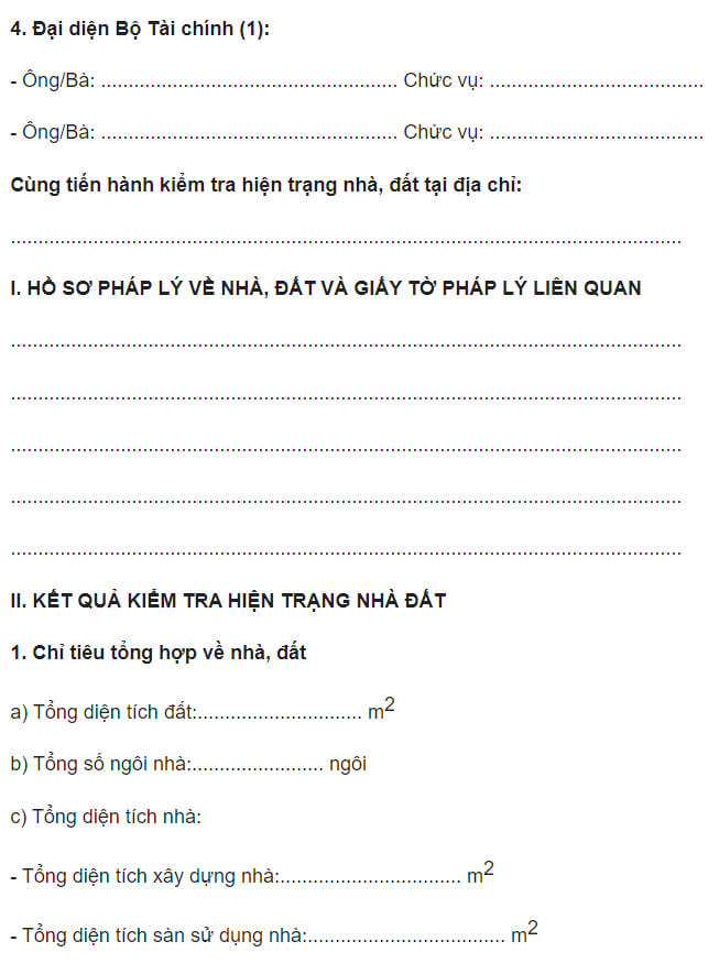 Nội dung phải có thông tin về đối tượng được kiểm tra