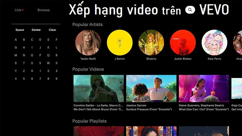Vevo có phổ biến tại Việt Nam không
