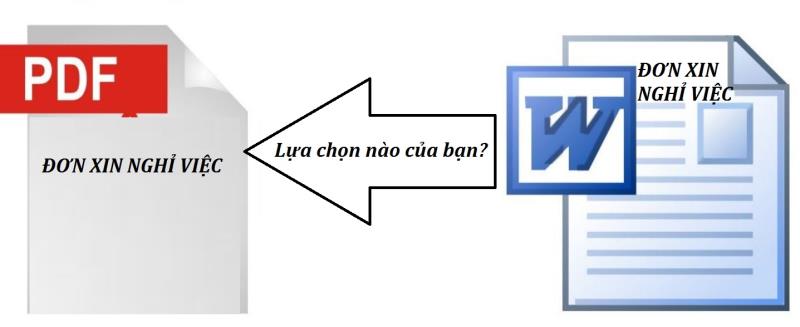 Sử dụng hiệu quả đơn nghỉ việc tạo bằng PDF