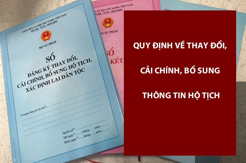 Những yếu tố cần có trong mẫu tờ khai về việc cải chính hộ tịch