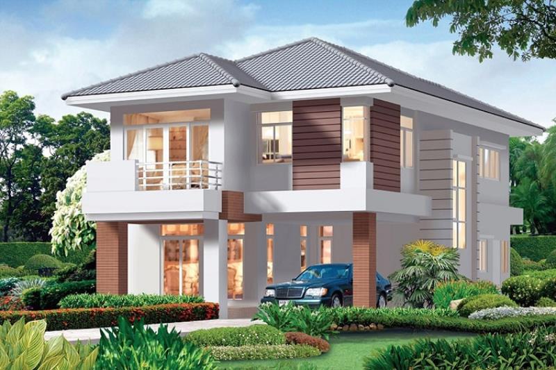 Villa đơn lập có lối kiến trúc được xây dựng độc lập