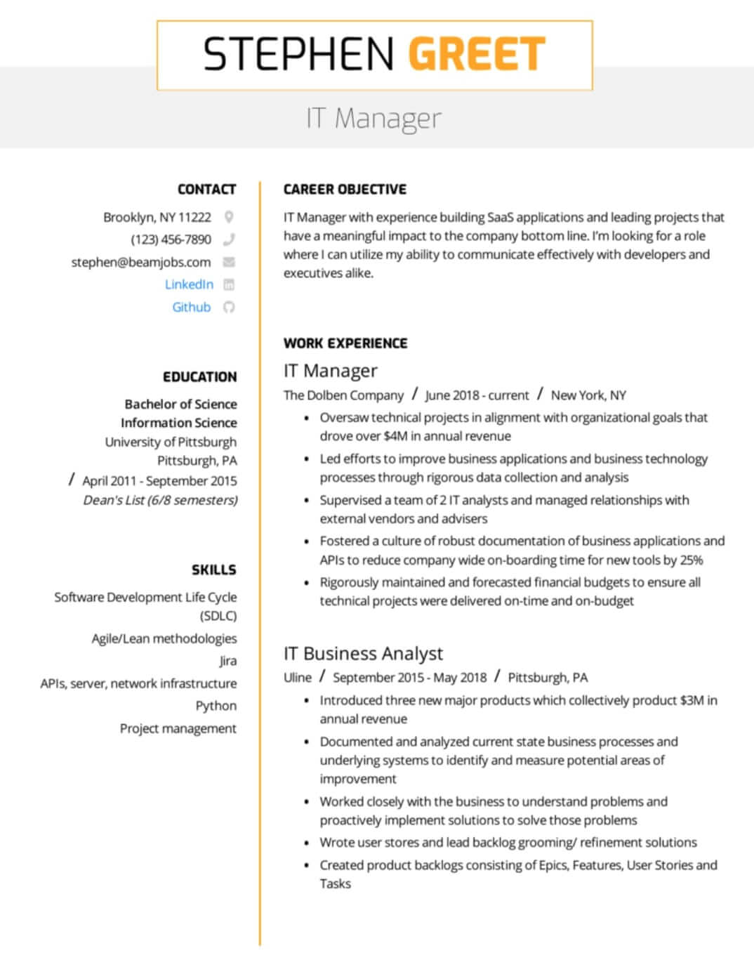 Đảm bảo bố cục hoàn chỉnh của một CV xin việc