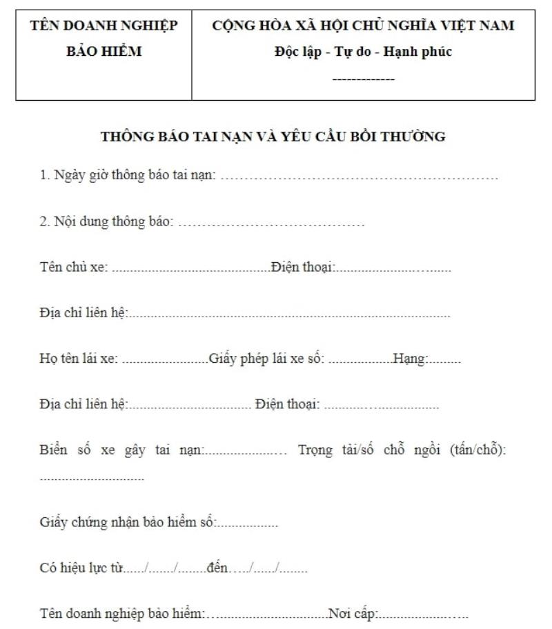 Xác định thiệt hại về tài sản