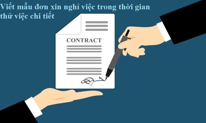 Viết đơn xin nghỉ việc có phải báo trước