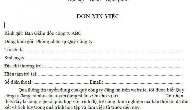 Yếu tố quan trọng trong hồ sơ cho người chưa đủ tuổi xin việc làm