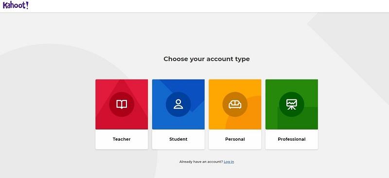 Cách thiết lập tài khoản Kahoot