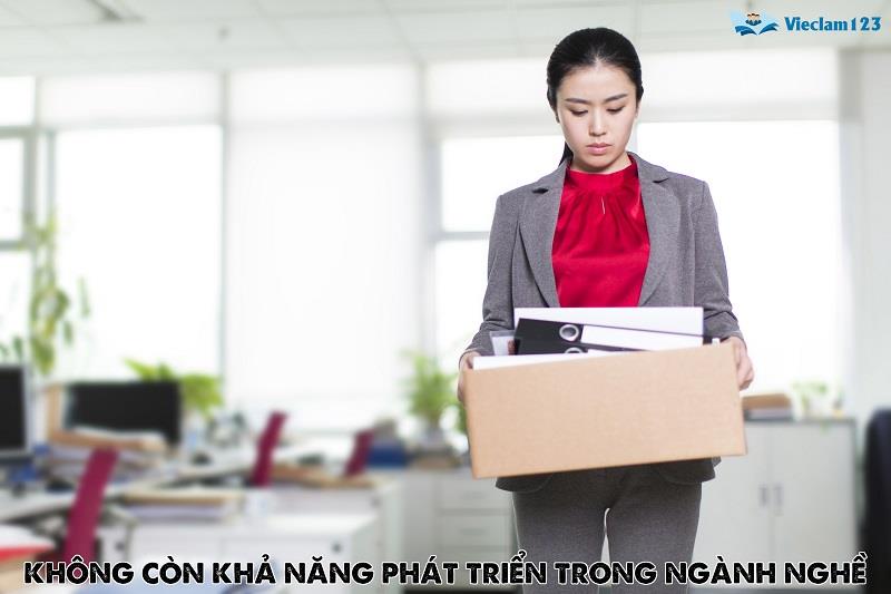 Không còn khả năng phát triển trong ngành nghề đó