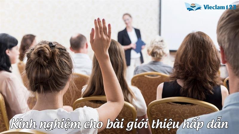kinh nghiệm cho bài giới thiệu hấp dẫn