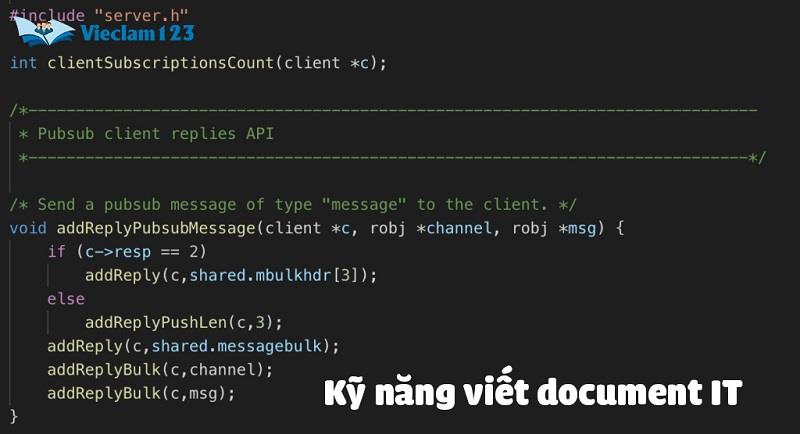 Kỹ năng viết document IT