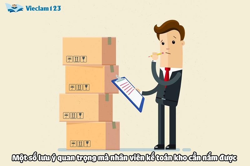 Một số lưu ý quan trọng mà nhân viên kế toán kho cần nắm được