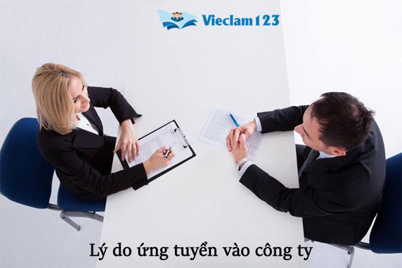 Lý do ứng tuyển vào công ty Lý do ứng tuyển vào công ty