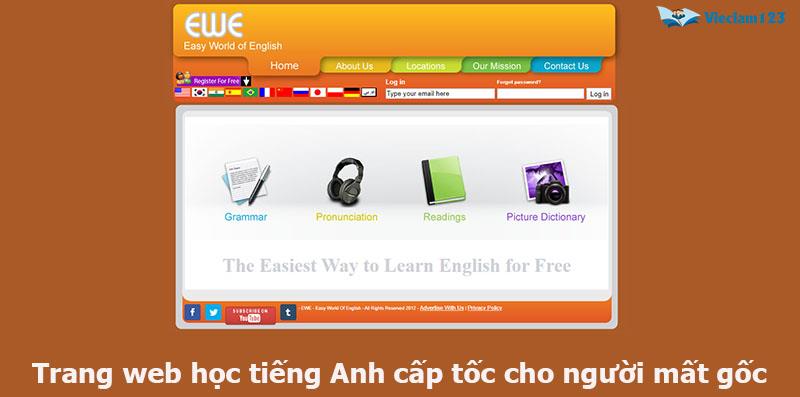 Học tiếng Anh cấp tốc cho người mất gốc Học tiếng Anh cấp tốc cho người mất gốc