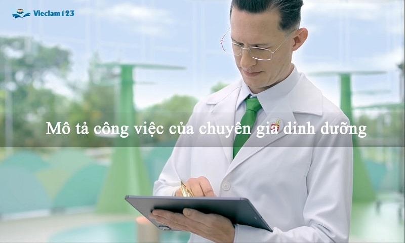 Mô tả công việc của chuyên gai dinh dưỡng Mô tả công việc của chuyên gai dinh dưỡng