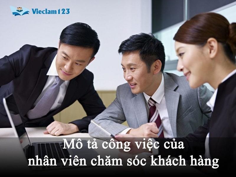 Mô tả công việc nhân viên chăm sóc khách hàng