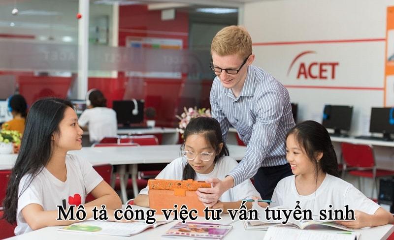 Mô tả công việc của nhân viên tư vấn tuyển sinh