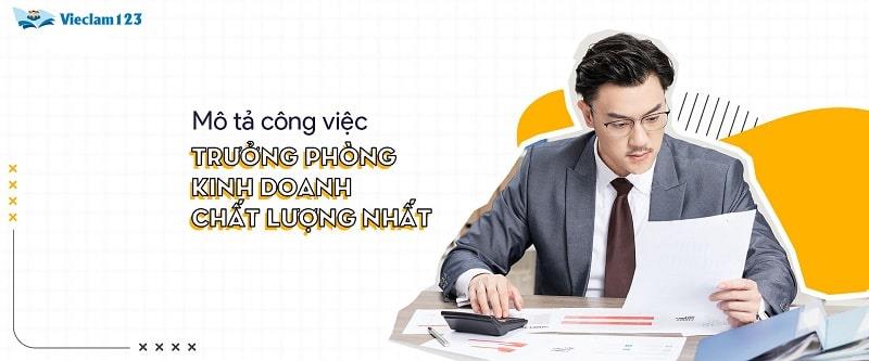 Mô tả công việc tưởng phòng bán hàng Mô tả công việc tưởng phòng bán hàng