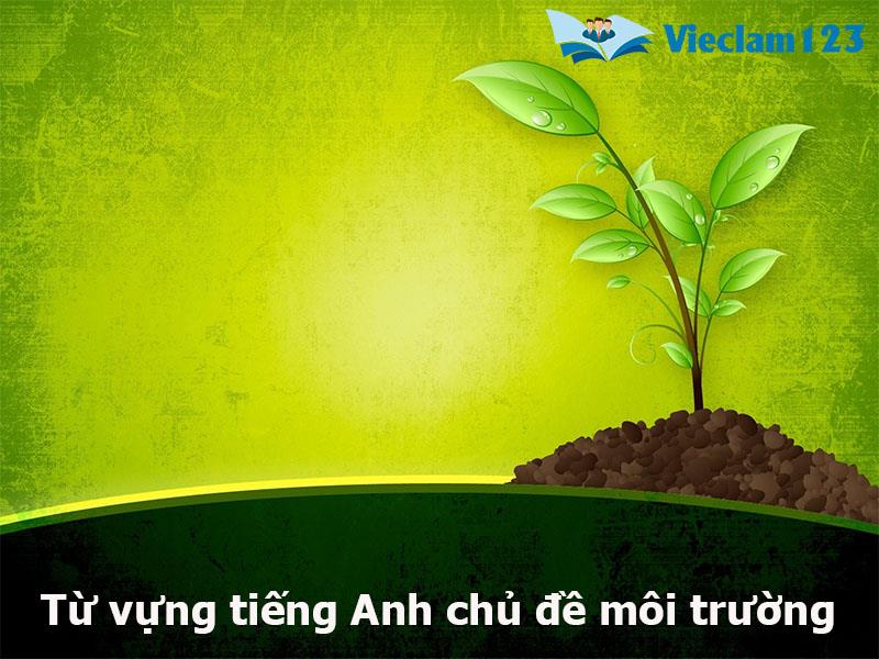 Từ vựng tiếng Anh chủ đề môi trường Từ vựng tiếng Anh chủ đề môi trường