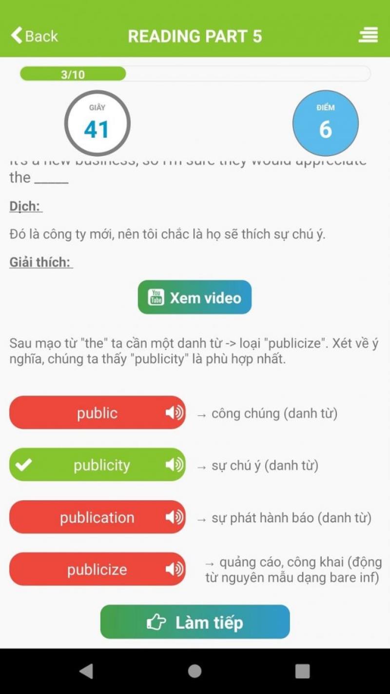 Nếu bạn đang cần luyện thi TOEIC thì phần mềm Giá sư TOEIC là lựa chọn lý tưởng dành cho bạn