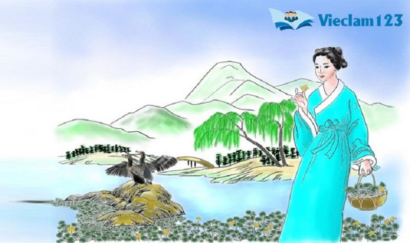 Vũ nương khi ở thủy cung Vũ nương khi ở thủy cung