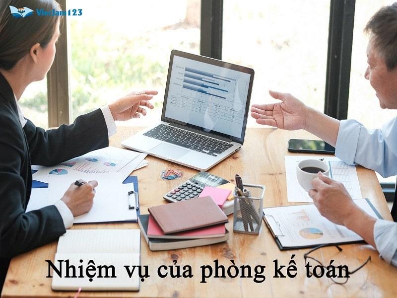 Nhiệm vụ của phòng kế toán Nhiệm vụ của phòng kế toán