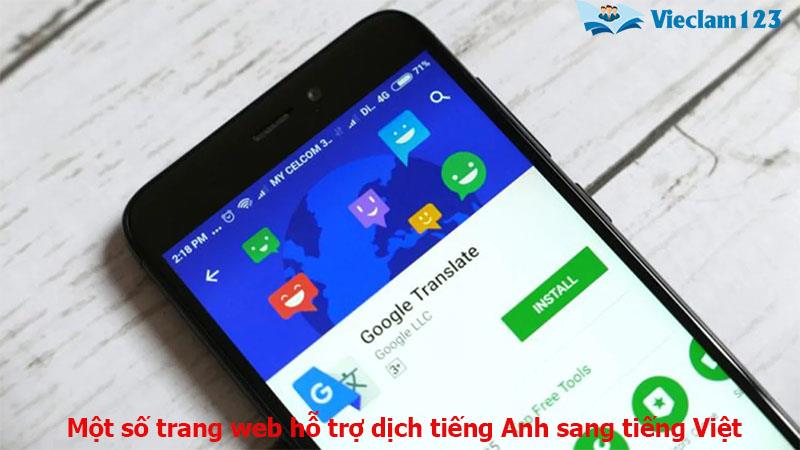 Dịch tiếng Anh sang tiếng Việt Dịch tiếng Anh sang tiếng Việt