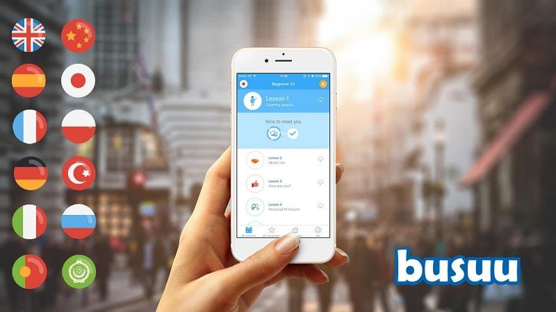 Phần mềm tự học Tiếng Anh Busuu cho phép bạn tiếp cận 12 ngôn ngữ