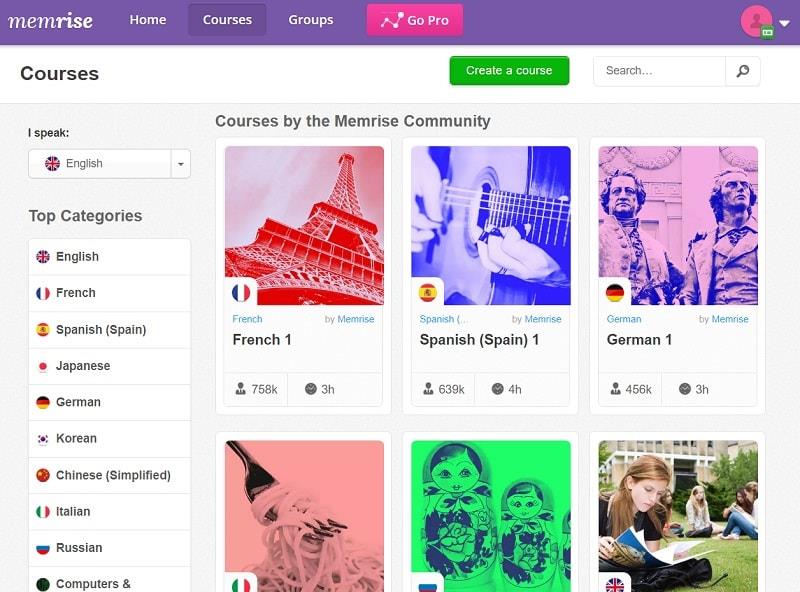 Phần mềm tự học Tiếng Anh Memrise mang đến người dùng không chỉ một ngoại ngữ