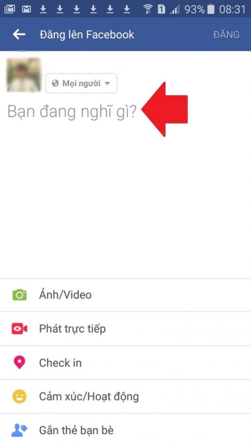 Cách đăng status lên mạng xã hội 