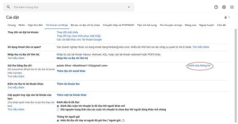Chỉnh sửa tên Chỉnh sửa tên