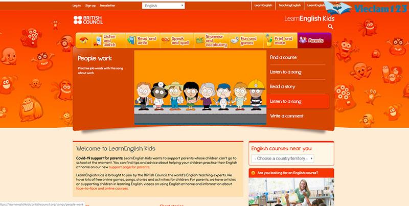 trang web học tiếng Anh trực tuyến cho trẻ em trang web học tiếng Anh trực tuyến cho trẻ em