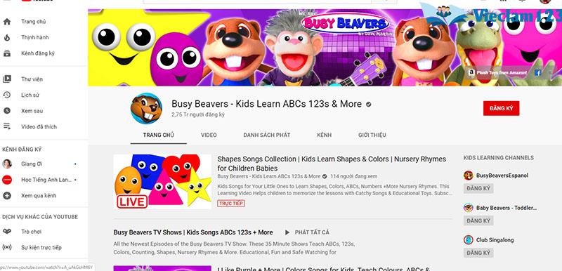 tiếng Anh cho trẻ em mẫu giáo