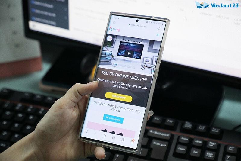 Tạo CV trên điện thoại