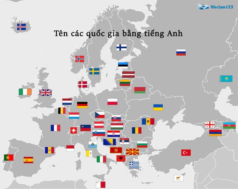 tên các quốc gia bằng tiếng Anh tên các quốc gia bằng tiếng Anh
