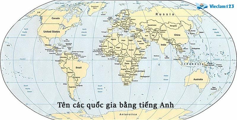 tên các quốc gia bằng tiếng Anh tên các quốc gia bằng tiếng Anh