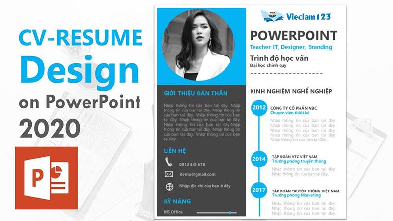 Thiết kế CV bằng PowerPoint như thế nào sáng tạo và ấn tượng