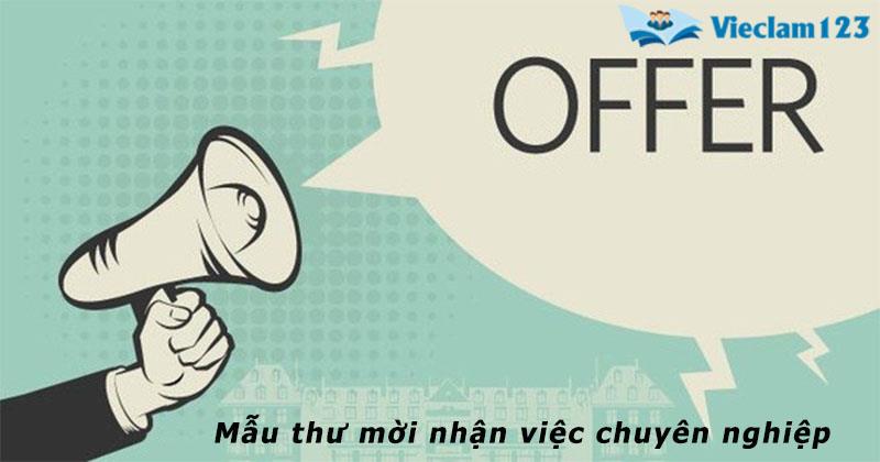 Thư mời nhận việc