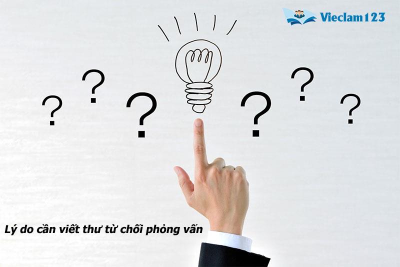 Thư từ chối phỏng vấn