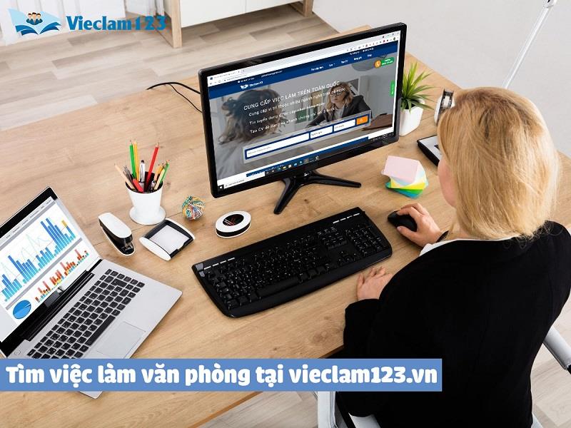 Tìm công việc văn phòng ở trang web vieclam123.vn