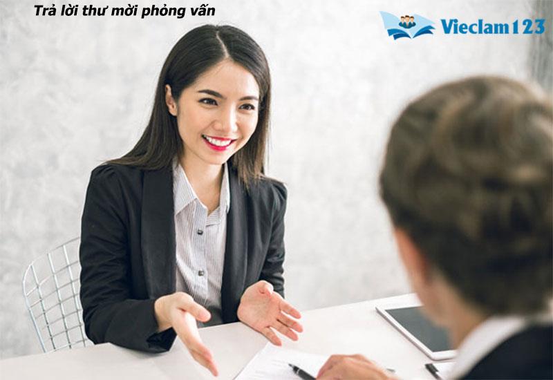 Trả lời thư mời phỏng vấn