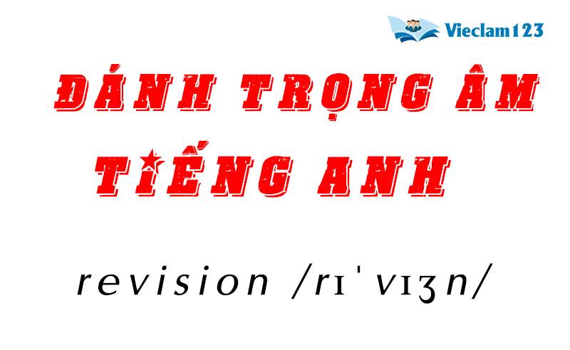 Trọng âm trong tiếng Anh Trọng âm trong tiếng Anh