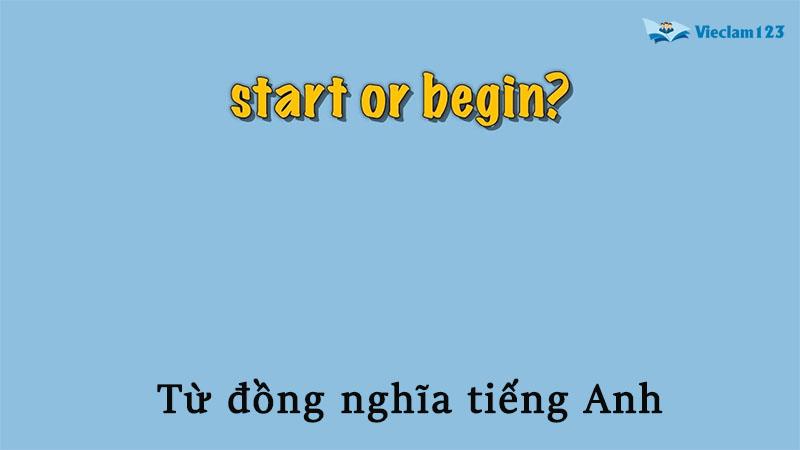 Từ đồng nghĩa tiếng Anh Từ đồng nghĩa tiếng Anh