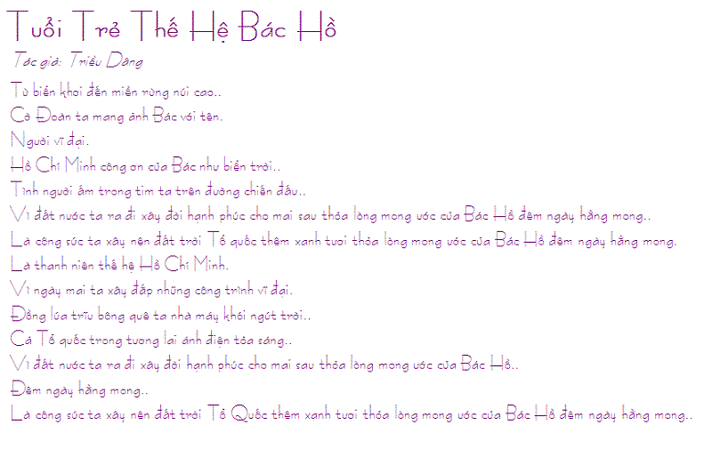 Bài hát sinh hoạt tập thể hay nhất: Tuổi trẻ thế hệ Bác