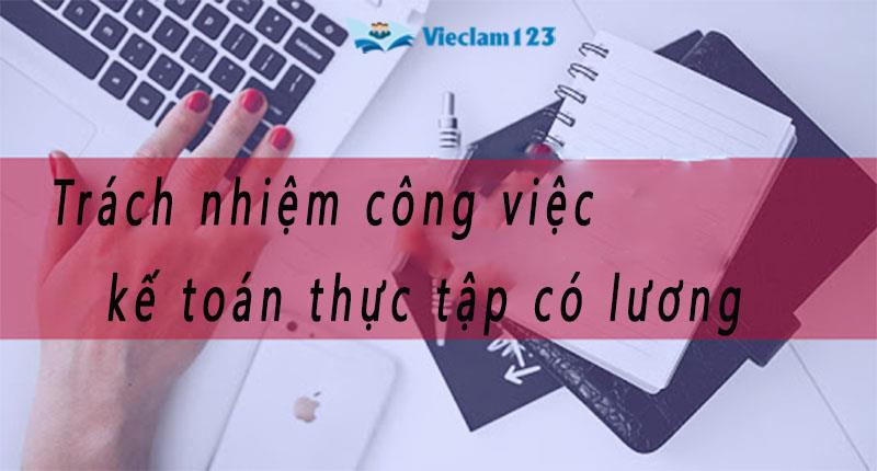 tuyển kế toán thực tập có lương