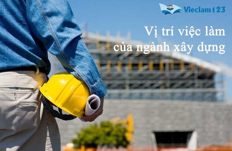 Vị trí việc làm của ngành xây dựng Vị trí việc làm của ngành xây dựng